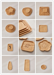 Vajilla Moderna, Utensilios de <span class=keywords><strong>Cocina</strong></span> Portátiles, Bandeja de Madera de Bambú para <span class=keywords><strong>Cocina</strong></span>, Baño, Escritorio y Sala de Estar - Product Image 4