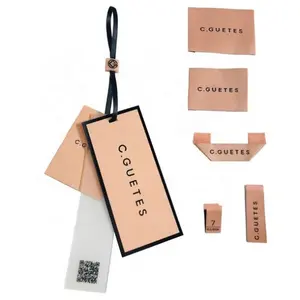 Luxe Roze Papier Custom Hang Tags Kledingstuk Swing Badmode Etiquetas Private Label Hangtags Voor Kleding Eigen Logo