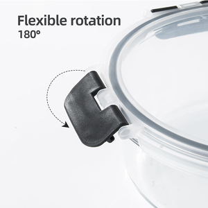 ชุดภาชนะแก้วทรงกลมโบโรซิลิเกตคุณภาพสูงพร้อมฝาแก้ว ดีไซน์คลาสสิก เหมาะสำหรับทุกสถานที่ - Product Image 4