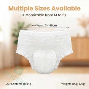 Pantalons pour adultes à absorption élevée, écologiques, ultra épais, jetables, à enfiler et à tirer, avec protection anti-fuite 3D, vente en gros - Product Image 2