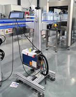 Laser CO2 automatique Imprimante durable de code de date de petits caractères pour bouteilles