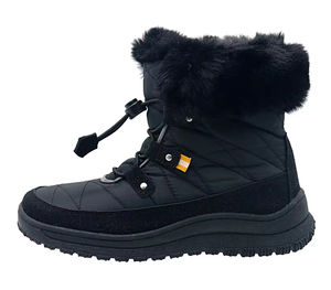 YL529 vente en gros de <span class=keywords><strong>bottes</strong></span> de neige d'hiver pour femmes noires chaudes d'extérieur de haute qualité avec fourrure - Product Image 2