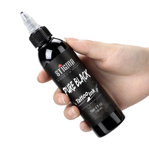 Tinta de Tatuaje Permanente de 120 ml, Pigmento de Maquillaje Blanco y Negro, Suministro de Color para Pintar Cejas, Cabello y Arte Corporal - Product Image 5
