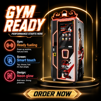 Fabricant de distributeurs automatiques Haloo, distributeur automatique de boissons protéinées à écran tactile OEM, distributeur automatique de boissons protéinées pour salle de sport