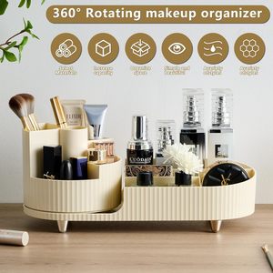 Expositor De Cosmeticos Modern Desktop 360 Rotating Makeup Cosmetic Storage <b>Box</b> Organizer for Bathroom - Product Image 2