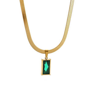 Зеленые ювелирные изделия для женщин, модный набор, роскошные женские объемные простые золотые кубические циркониевые серьги, дизайнерские украшения - Product Image 5