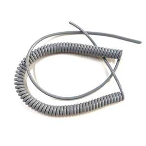 Độ đàn hồi cao <span class=keywords><strong>2</strong></span> lõi 0.5mm2 xoắn ốc cuộn cáp màu xám mùa xuân dây điện cho kính thiên văn - Product Image 3