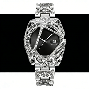 Orologio di Lusso da Uomo <span class=keywords><strong>Spider</strong></span> Web, Movimento al Quarzo Semplice, Acciaio Inossidabile Impermeabile con Display Data - Product Image 1