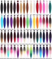 Échantillon Gratuit Extensions Crochet pour Cheveux Africains Expression Ombré Tresses Faciles Tresses Pré-Étireé Cheveux Synthétiques à Tresser