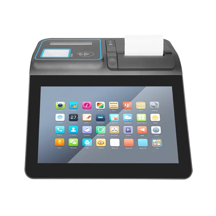 POS-M1106 11.6inch Android Touch Screen Pos-systeem met Printer Aangedreven door Accu