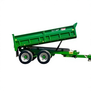 Fairly Used Affordable Premium Quality Hydraulic Rear Tipper Semi Trailer Custom Color and Size Weberlane 14' Dump Trailer - Product Image 1