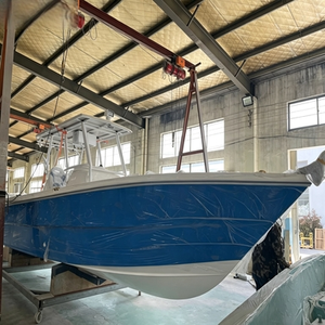 Barco de Pesca de 9.5 <span class=keywords><strong>Metros</strong></span> para Mar Abierto, Barco de FRP con Consola Central y Motor Fuera de Borda, Embarcación de Pesca Marina Personalizada OEM ODM OBM - Product Image 3
