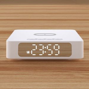 New Mold Hotel 15W 3 in 1 Digital <b>Clock</b> Wireless Charging for Bedroom Bedside Desktop Alarm <b>Clock</b> Wireless Charger - Product Image 2