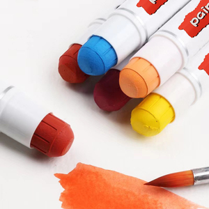 Custom 6 12 18 Colors Kids Non Toxic Washable Crayon Face Tempera Solid Paint Rotating <b>Stick</b> Set - Product Image 5
