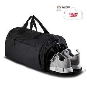 Custom Printed Logo Travel Bag Duffel Gym Yoga Bag Waterproof Carry on Duffle Bag for Men Women