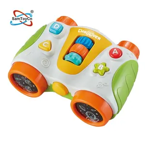 Samtoy Electronic Plastic Montessori Sensory Games Toy Telescope Baby Toy Educational with Light and Music