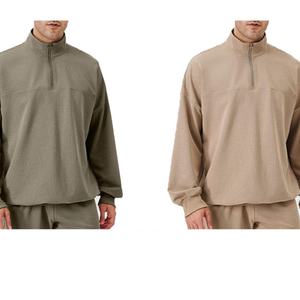 Sudadera Deportiva Personalizada para Hombre, Otoño, Manga Larga, Media Cremallera, Cuello Alto, Informal, para Entrenamiento, Fitness, Tejida - Product Image 2