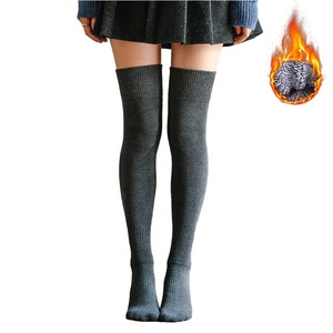 <span class=keywords><strong>Calze</strong></span> Lunghe Invernali in Spugna Spessa, Taglia Grande, Termiche, Sopra il Ginocchio, per Donna - Product Image 5