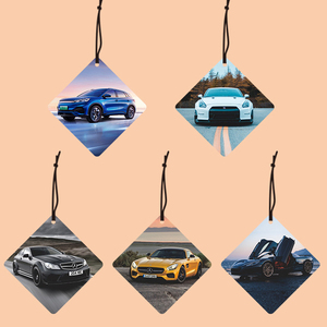 맞춤형 차량용 방향제 승화 로고 인쇄용 무지 탈취제 신제품 카드 향수 프래그런스 종이 행잉 차량용 방향제 - Product Image 6