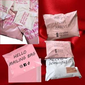 Custom Pink <b>Shipping</b> <b>Mailer</b> Mailing Bags Self Adhesive Eco Friendly Biodegradable Courier Bags for Clothing - Product Image 4
