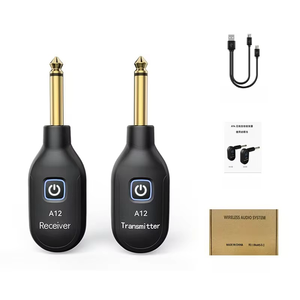 USB Mini transmisor inalámbrico receptor batería eléctrica bajo-sistema de transmisión de audio bajo guitarra tambor eléctrico - Product Image 4