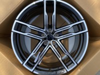 Jantes de voiture de course forgées, jantes forgées personnalisées en alliage d'aluminium brossé pour BMW