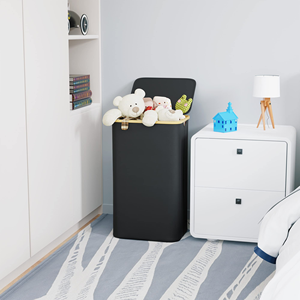 Hot Selling Customizable Size <b>Foldable</b> Bamboo <b>Laundry</b> <b>Basket</b> with Lids Option for Organizing Your <b>Laundry</b> - Product Image 2