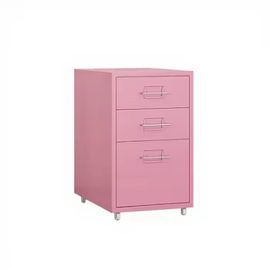 <span class=keywords><strong>Commode</strong></span> moderne à 3 tiroirs peu encombrante avec structure en acier noir, durable, sans affaissement ni inclinaison, pour chambre <span class=keywords><strong>et</strong></span> entrepôt - Product Image 6