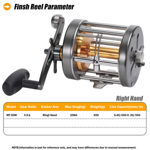 25kg glisser à la traîne tambour <span class=keywords><strong>moulinet</strong></span> de pêche coulée à droite <span class=keywords><strong>moulinet</strong></span> de pêche en haute mer grande capacité de ligne bateau <span class=keywords><strong>moulinet</strong></span> de <span class=keywords><strong>jigging</strong></span> lent - Product Image 2