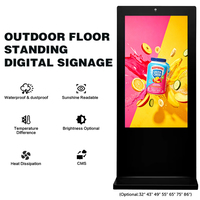 Kiosco de Publicidad Digital para Exteriores, Pantalla LCD de Alto Brillo, Solución de Pantalla Táctil Impermeable para Autoservicio y Promoción