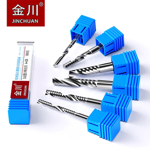 Jinchuan đơn sáo xoắn ốc Bộ định tuyến bit nóng bán <span class=keywords><strong>CNC</strong></span> cuối nhà máy với thép vonfram và Acrylic tùy chỉnh ODM & OEM hỗ trợ - Product Image 3