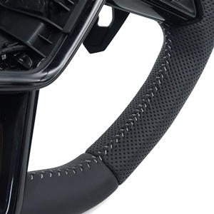 Volante de Cuero Alcantara Personalizado para <span class=keywords><strong>Audi</strong></span> RS <span class=keywords><strong>A3</strong></span> A4 A5 A6 B7 8V B9 S3 S4 S5 RS3 RS4 RS5 RS6 C7 C8 Q5 Q7 - Product Image 6