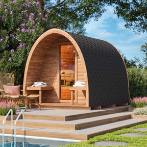 Pannello di controllo bagno di vapore per 6 persone con funzione di massaggio e legno cicuta - Product Image 3