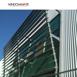 Auotomatically cơ giới ngang nhôm bên ngoài sunbreaker xây dựng cố định <span class=keywords><strong>louver</strong></span> - Product Image 5