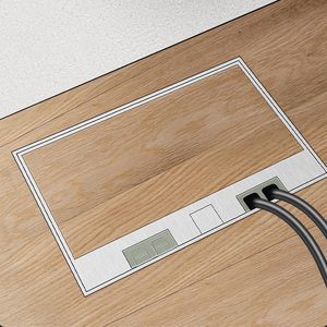 Boîte de jonction encastrée invisible en acier inoxydable ZDR200B pour prises électriques EU, UK, AU, Schuko, US 10A - Product Image 1