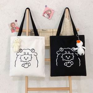 Bolsa de Mano de Lona de Algodón Personalizada al por Mayor con Bolsillo con Cremallera, Sublimación, Ecológica, Reutilizable, con Asas de Cuerda, Impresión Personalizada para Mujer - Product Image 4