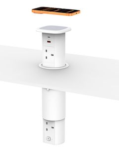 <strong>New</strong> <strong>Design</strong> Industrial Smart Power Plug Hidden Desktop/Tabletop Outlet USB 15W Wireless Charging Pop Electric <strong>Socket</strong> WiFi Remote - Product Image 1
