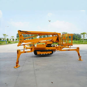 Plataforma de elevación aérea hidráulica alimentada por gasolina diésel de 12m, 14m, 16m, 18m, elevador de pluma de araña con orugas ajustable - Product Image 4