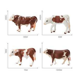- गर्म बिक्री सिमुलेशन पीला स्पॉट गाय मॉडल बैल फार्म पोल्ट्री दृश्य ठोस स्थैतिक सजावट - Product Image 5