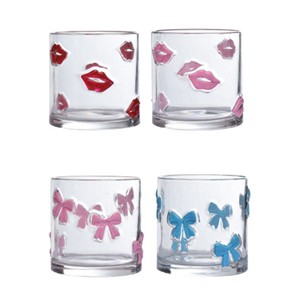 Iconici Bicchieri da Vino Senza Stelo Bow da 14oz, Bicchieri per Succhi, Regalo per <span class=keywords><strong>San</strong></span> <span class=keywords><strong>Valentino</strong></span>, Fidanzamento, Matrimonio, Articoli in Vetro per Bevande - Product Image 2