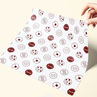 Papiers de soie personnalisés de haute qualité 17 g/m² avec revêtement ciré pour emballage de cartons et produits chimiques, avec autocollants logo d'entreprise