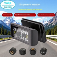 Système de surveillance de la pression des pneus universel solaire sans fil TPMS haute précision pour voiture SUV