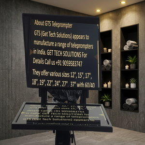 GTS <b>22</b> <b>inch</b> Large Studio Teleprompter Metal Frame Professional Broadcasting Equipment Full HD Display Wide viewing angle - Product Image 1