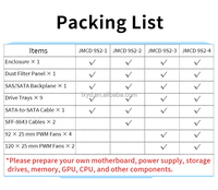 Manufacturer Nas Network Attached Storage Server Gpu Tower Computer Desktop Pc Enclosure Server Chassis 9 Bays Nas Server case