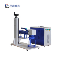 LANSEN 20W/30W Mini Handheld Sino Galvo Fiber Laser Machine Logo QR Code Printer para neumáticos Raycus EZCAD 3D Capability DXF