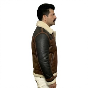 Chaqueta de Motocicleta Exclusiva para Hombre, de Cuero con Forro de Piel, Resistente, Gruesa, Cálida, Cómoda, Suave, a la Moda, Impermeable y Transpirable - Product Image 6