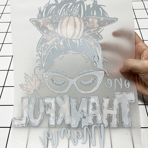 2024 Bán buôn phụ nữ da Đen cô gái Màn hình in ấn sắt trên Lịch Sử màu đen truyền nhiệt thiết kế dtf chuyển Sticker - Product Image 6