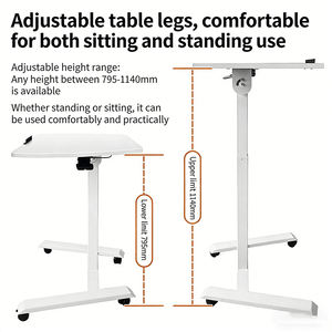 Nuevo Podio Móvil, <span class=keywords><strong>Atril</strong></span> Portátil con Inclinación Ajustable, Escritorio Neumático para el Hogar, la Oficina y el Aula - Product Image 3