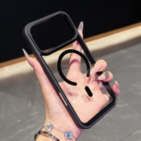 Coque de téléphone pour iPhone 11 12 13 14 15 16 Pro Max Plus Magnétique Chargement Sans Fil Couverture de Téléphone Portable pour iPhone 17 Pro Max Air