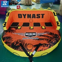 OEM, ODM 2, 3, 4 Personen Aufblasbare verrückte UFO-Matte Flugboot Ski röhre Wassersport Spielzeug Aufblasbares Schlepp boot